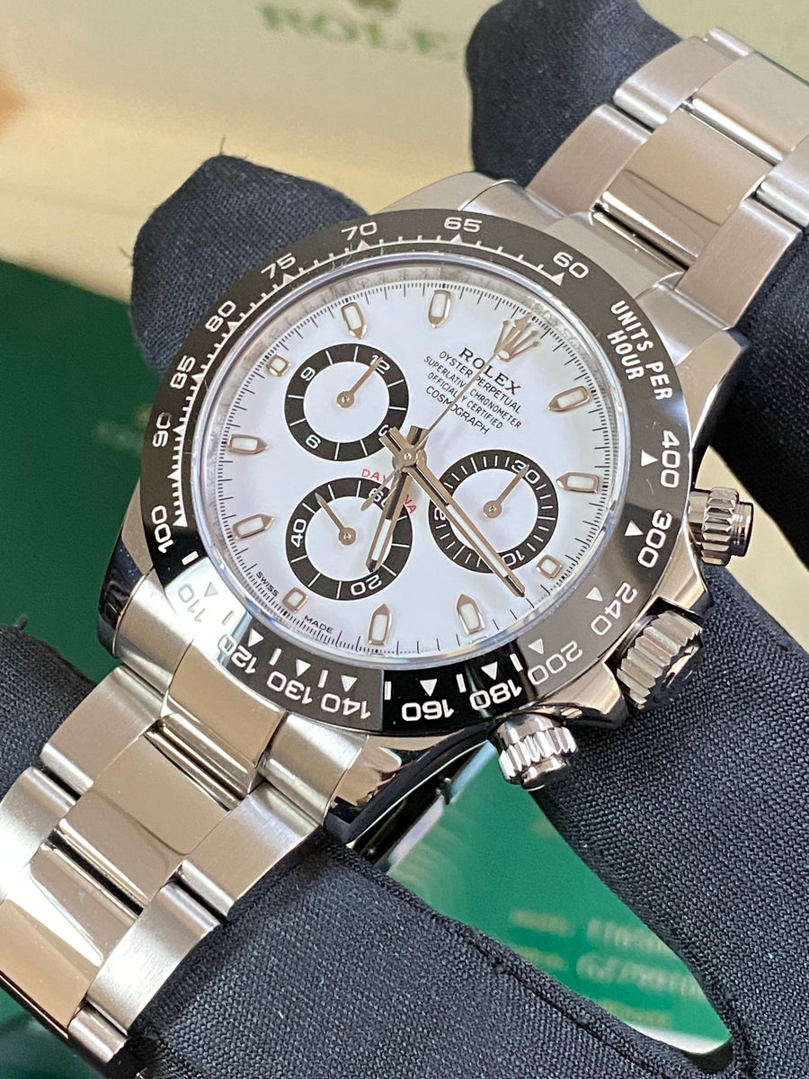 Rolex Steel Cosmograph Daytona - 2020 - "Panda" - White Index Dial - 116500LN COMPLETE SET *NEW STYLE CARD*
