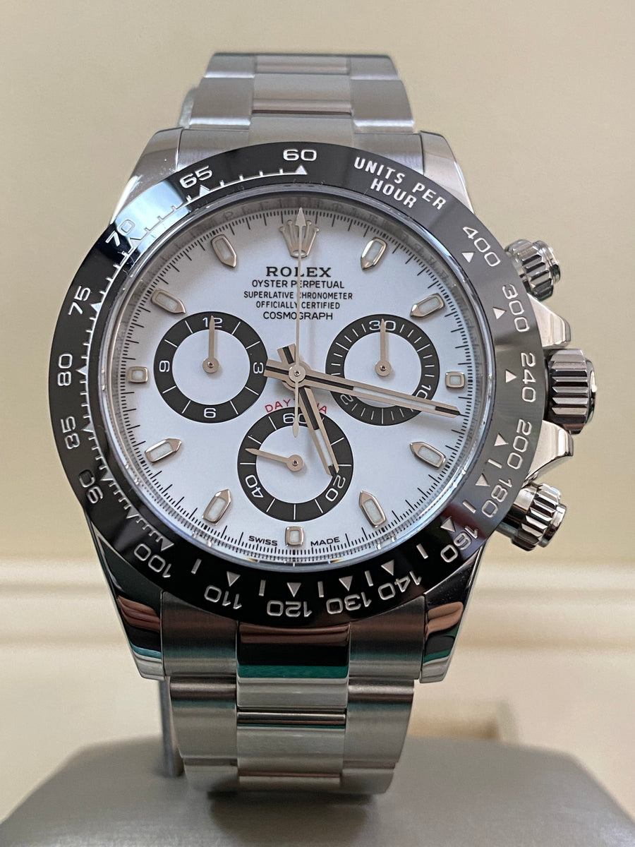Rolex Steel Cosmograph Daytona - 2020 - "Panda" - White Index Dial - 116500LN COMPLETE SET *NEW STYLE CARD*