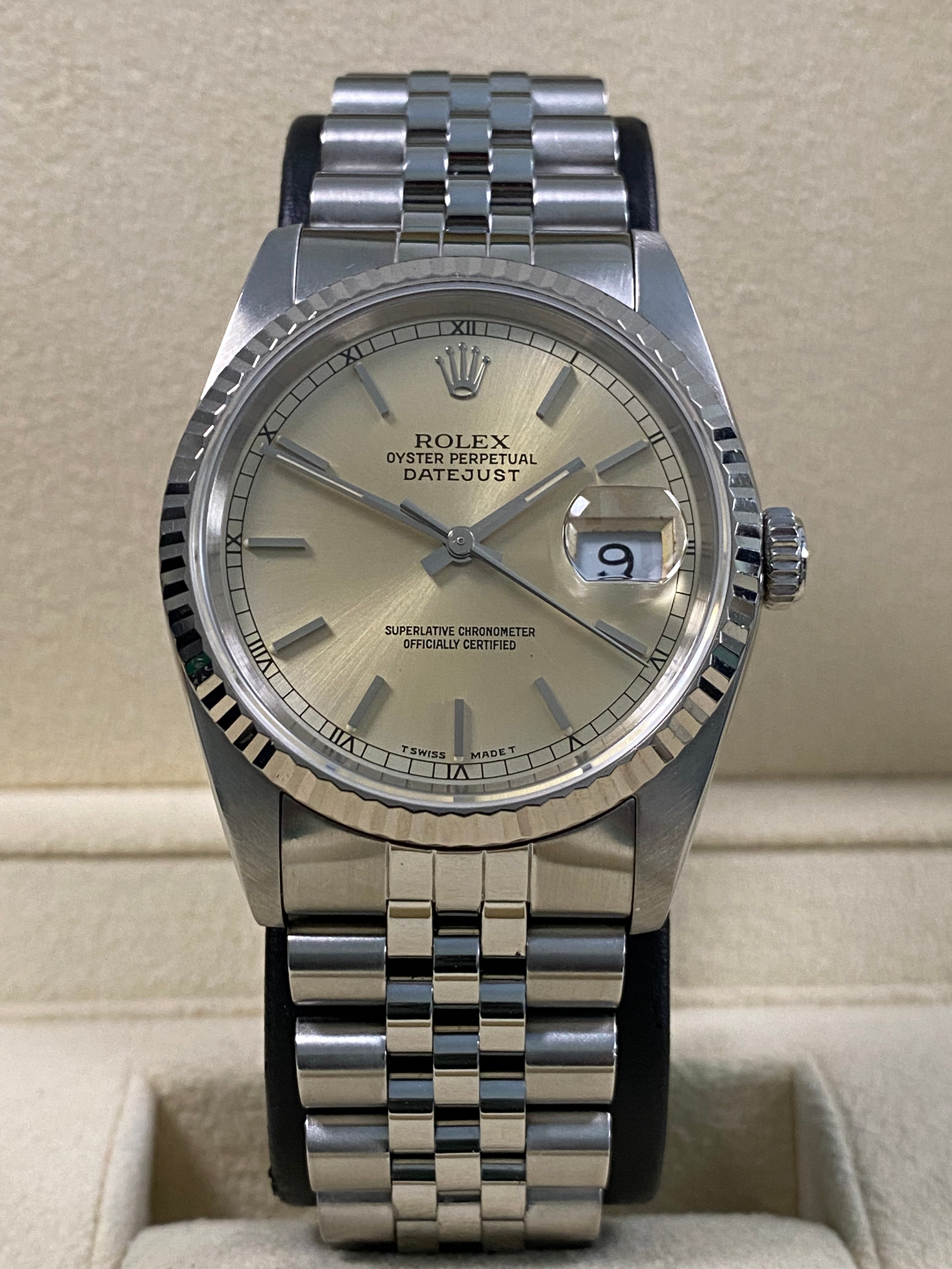 Rolex Datejust 36 - 1991 - Silver Index Dial Tropical - 16234