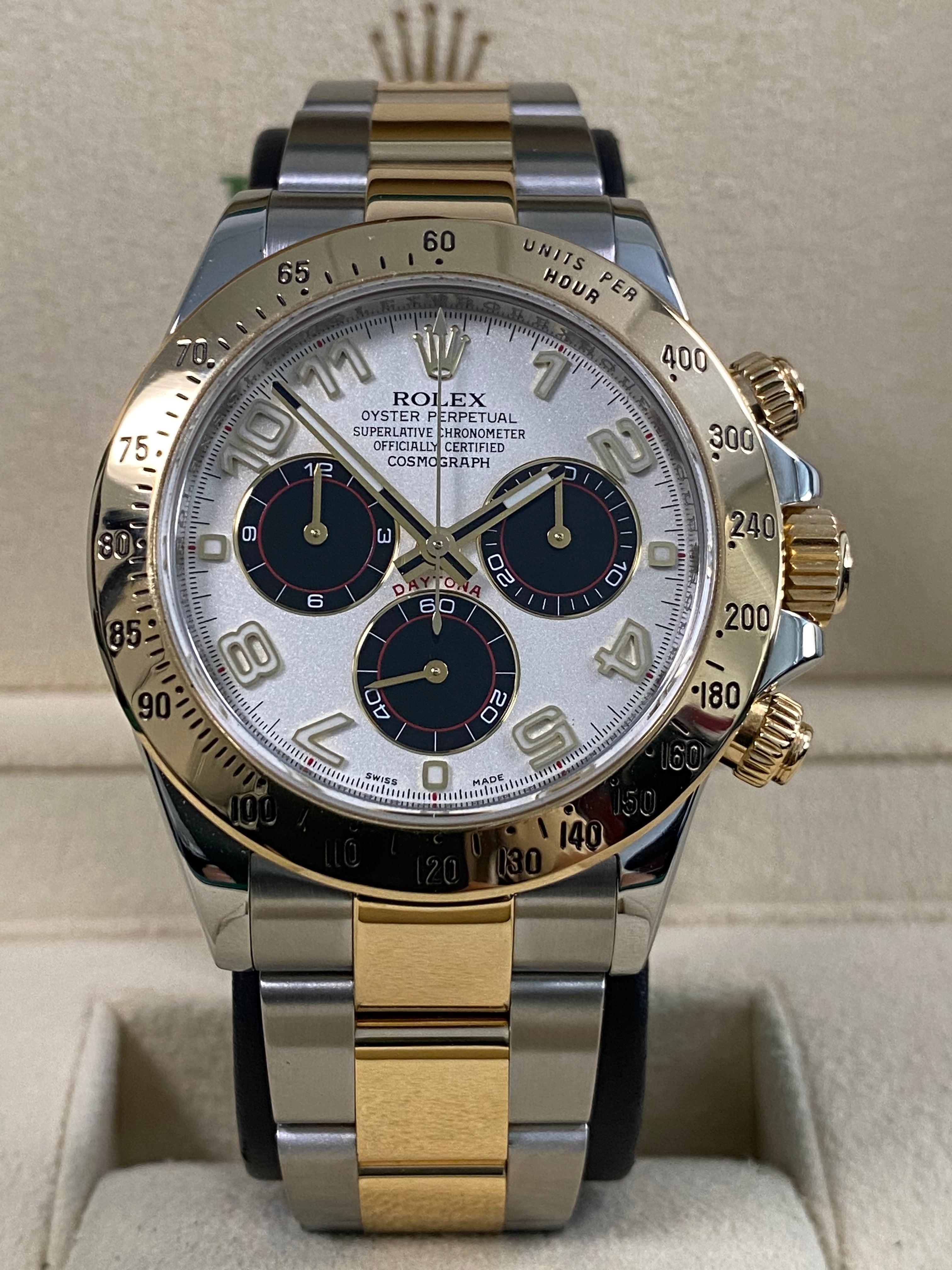 Rolex Cosmograph Daytona - 2013 - White Arabic Panda Racing Dial