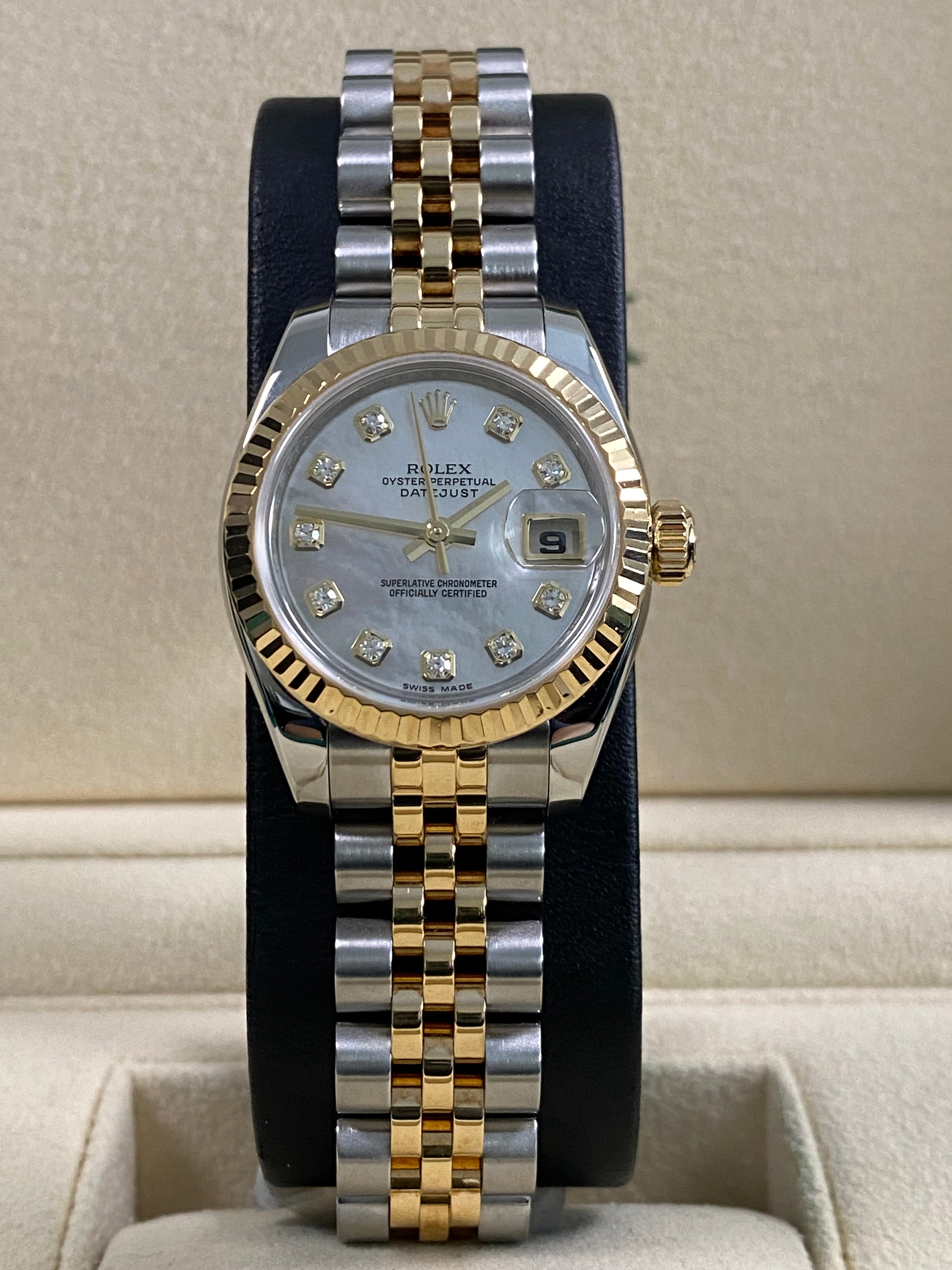 Rolex Lady-Datejust - 2010 - Mother-of-Pearl Diamond Dial - 179173