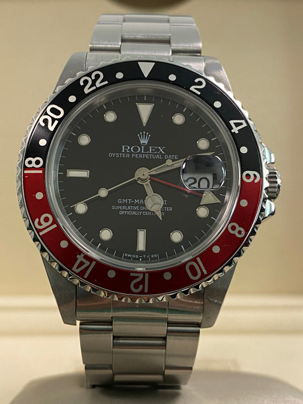 Rolex Steel GMT-Master II - 1997 - "Coke" - Oyster Bracelet - 16710 *FULL SET*