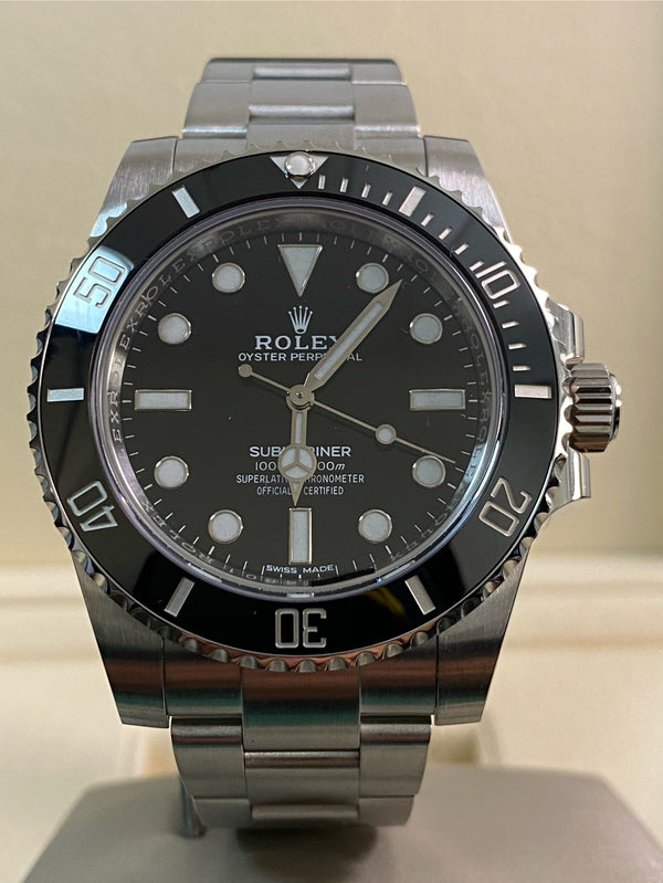 Rolex Steel Submariner No Date - 2020 - Black Dial - 114060 *New Style Card*