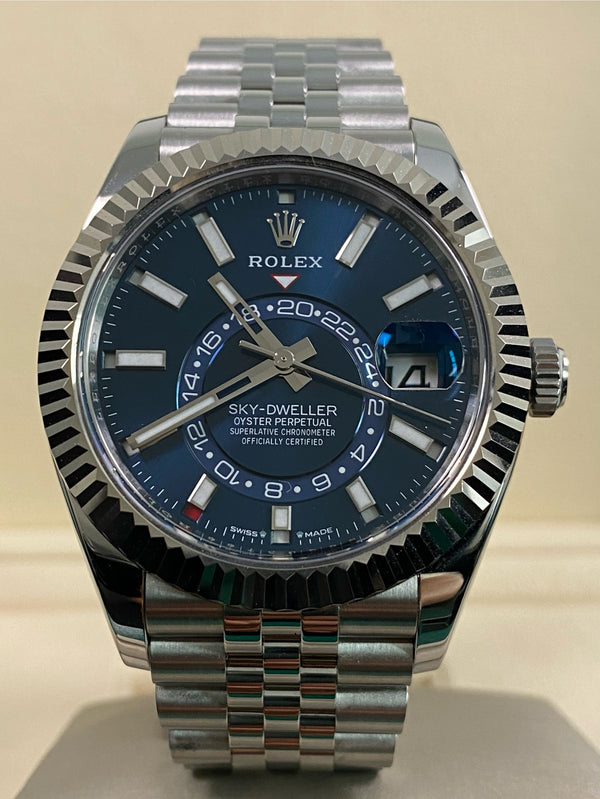 Rolex Steel Sky-Dweller - 2024 - Blue Dial - Jubilee Bracelet - 336934 *FULL SET*