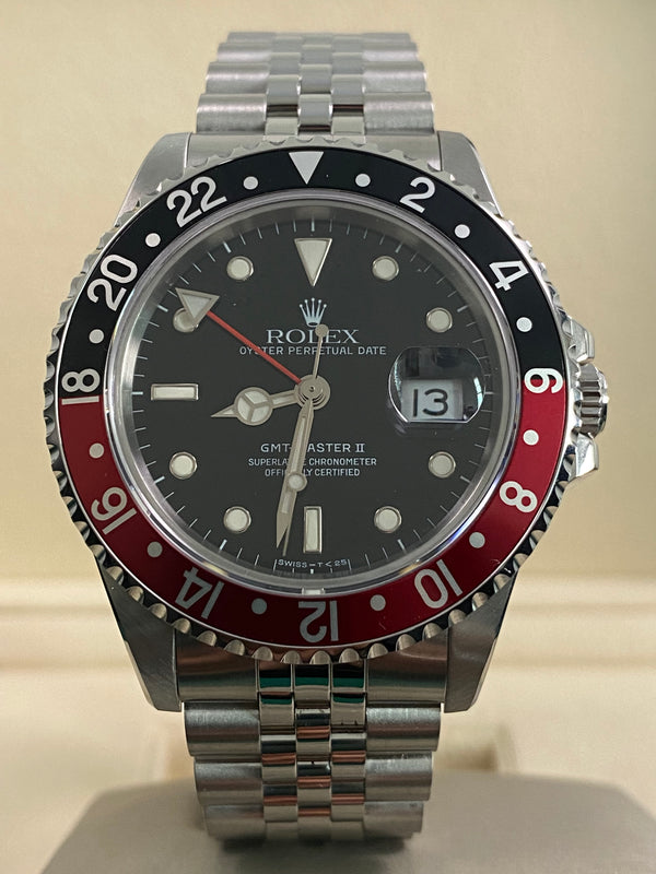 Rolex Steel GMT-Master II - 1991 - "Coke" - Jubilee Bracelet - 16710 *FULL SET*