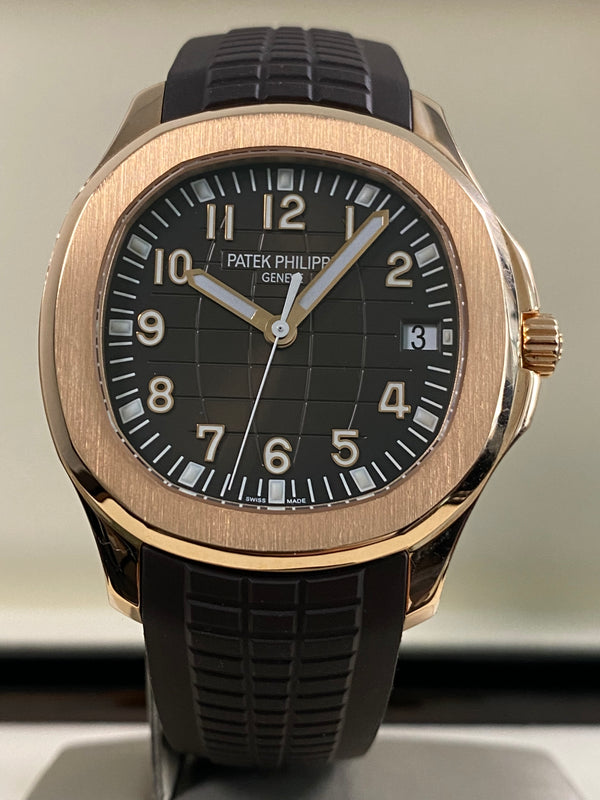 Patek Philippe Rose Gold Aquanaut - 2021 - Brown Dial - 5167R *FULL SET*