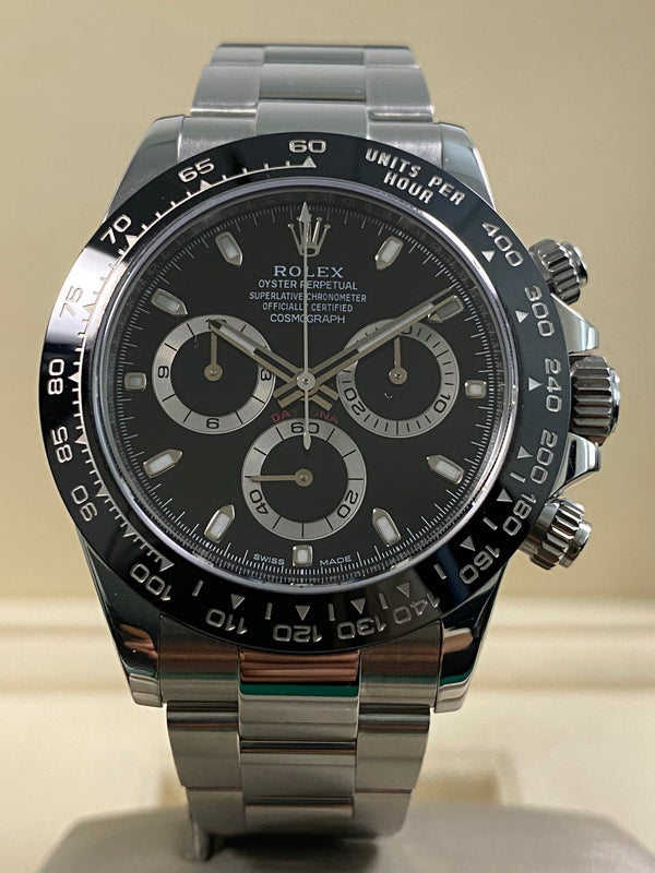Rolex Steel Cosmograph Daytona - 2017 - Black Dial - 116500LN *FULL SET*