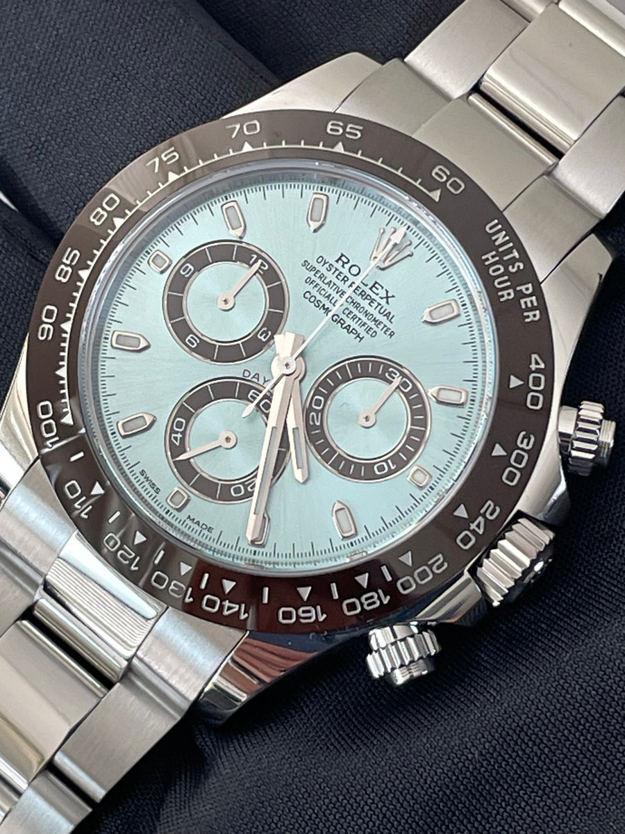 Rolex 950 Platinum Cosmograph Daytona 40 - 2023 - Ice Blue Index Dial - 116506