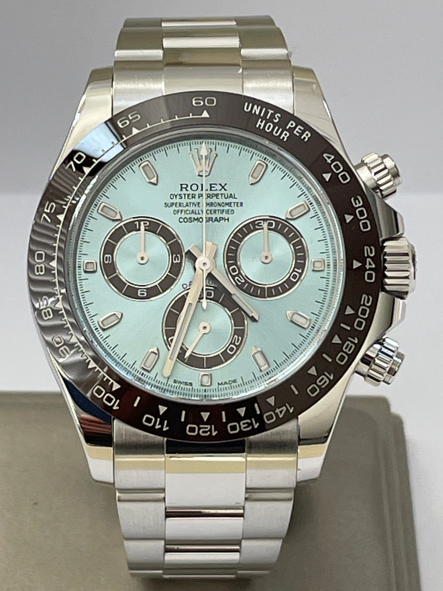 Rolex 950 Platinum Cosmograph Daytona 40 - 2023 - Ice Blue Index Dial - 116506
