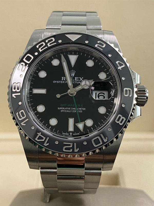 Rolex Steel GMT-Master II - 2024 - "Bruce Wayne" - Oyster Bracelet - 126710GRNR *FULL SET*