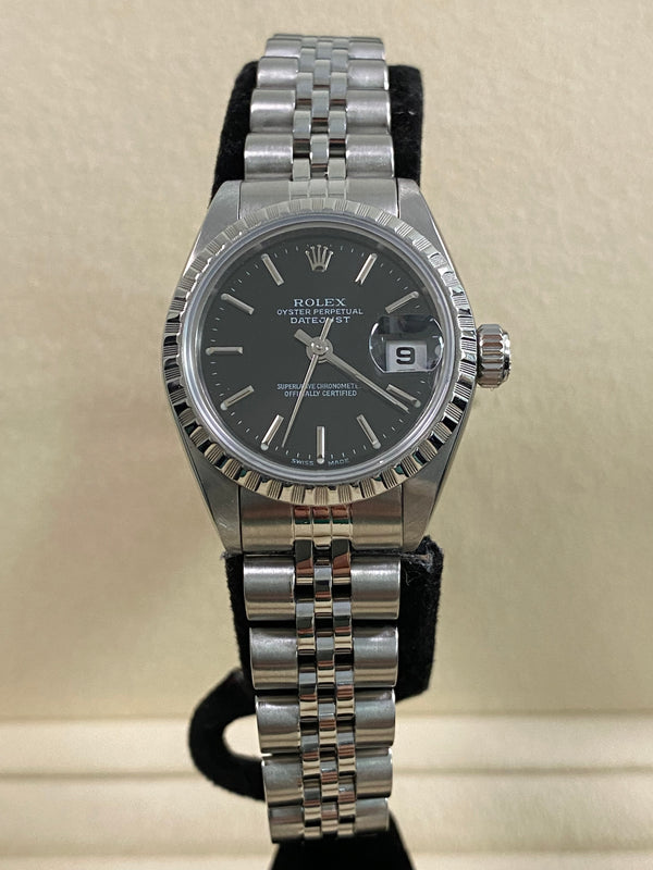 Rolex Oyster Perpetual Lady Date - 1985 - Black Index Dial - Jubilee Bracelet - 69160