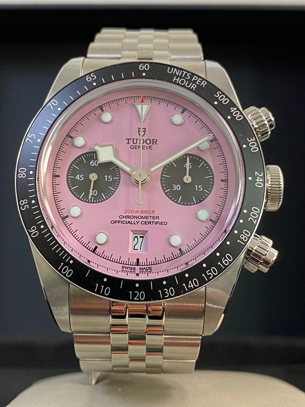 Tudor Black Bay Chrono- 2025 - Pink "Inter Miami" Dial - 79360N *FULL SET*