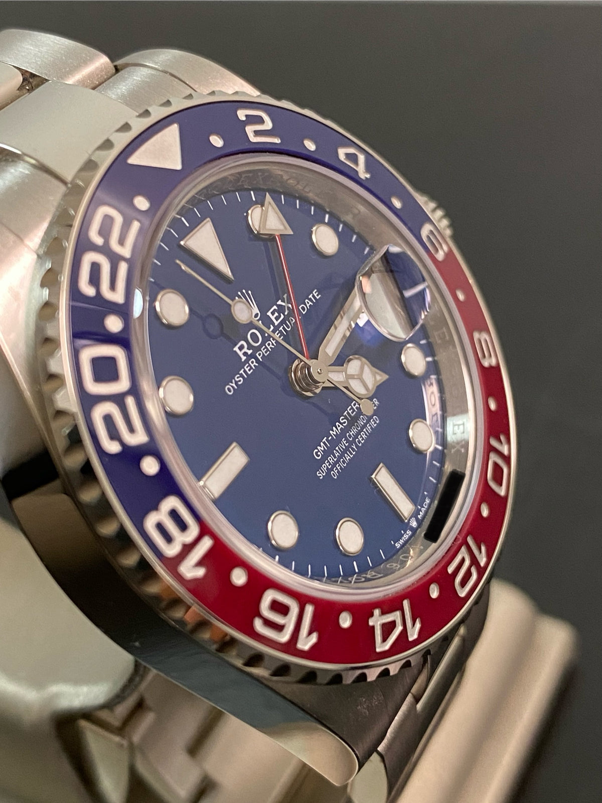 Rolex White Gold GMT-Master II - 2021 - "Pepsi" Bezel - Blue Dial - Oyster Bracelet - 126719BLRO *FULL SET*