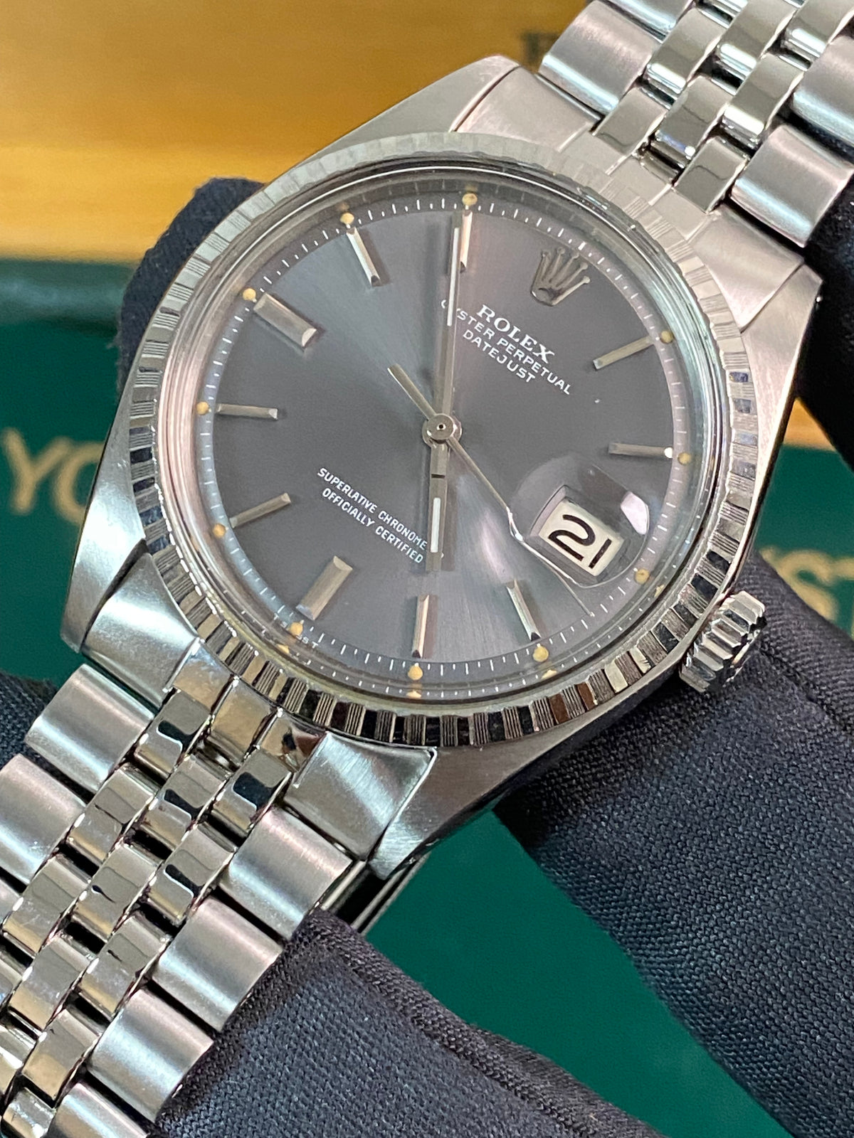 Rolex Steel Datejust 36 - 1969 - Grey Index Dial - Jubilee Bracelet - 1603