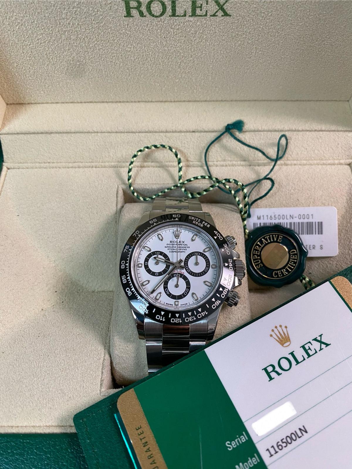Rolex Steel Cosmograph Daytona - 2018 - "Panda" - 116500LN *FULL SET*