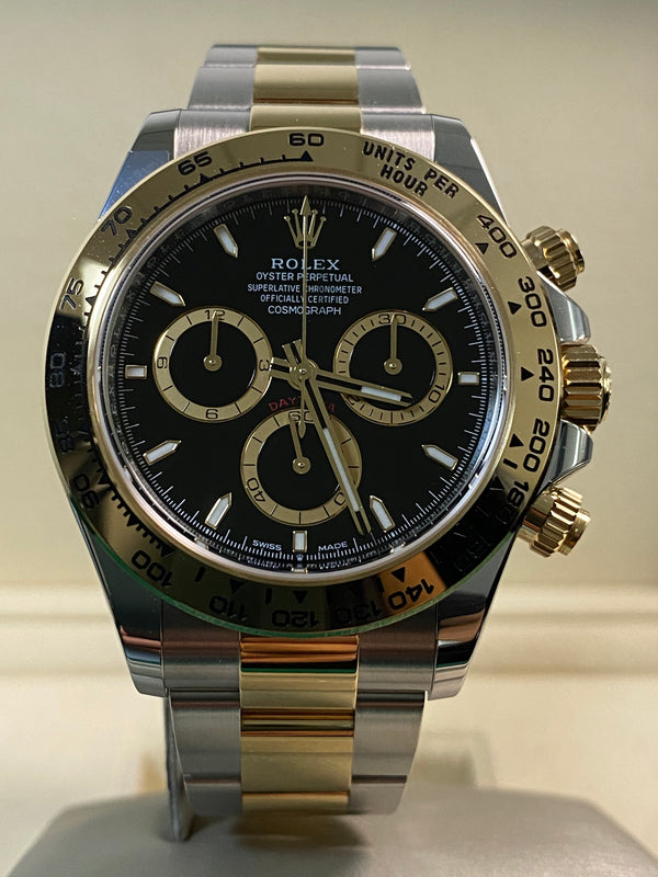 Rolex Yellow Gold Rolesor Cosmograph Daytona - 2025 - Black Index Dial - 126503 *FULL SET*