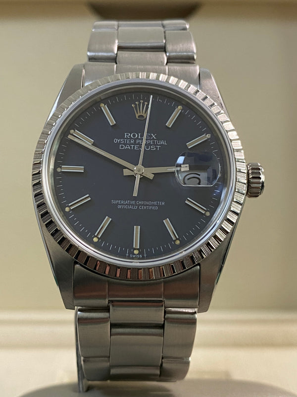 Rolex Steel Datejust 36 - 1987 - Blue Dial - Oyster Bracelet - 16030