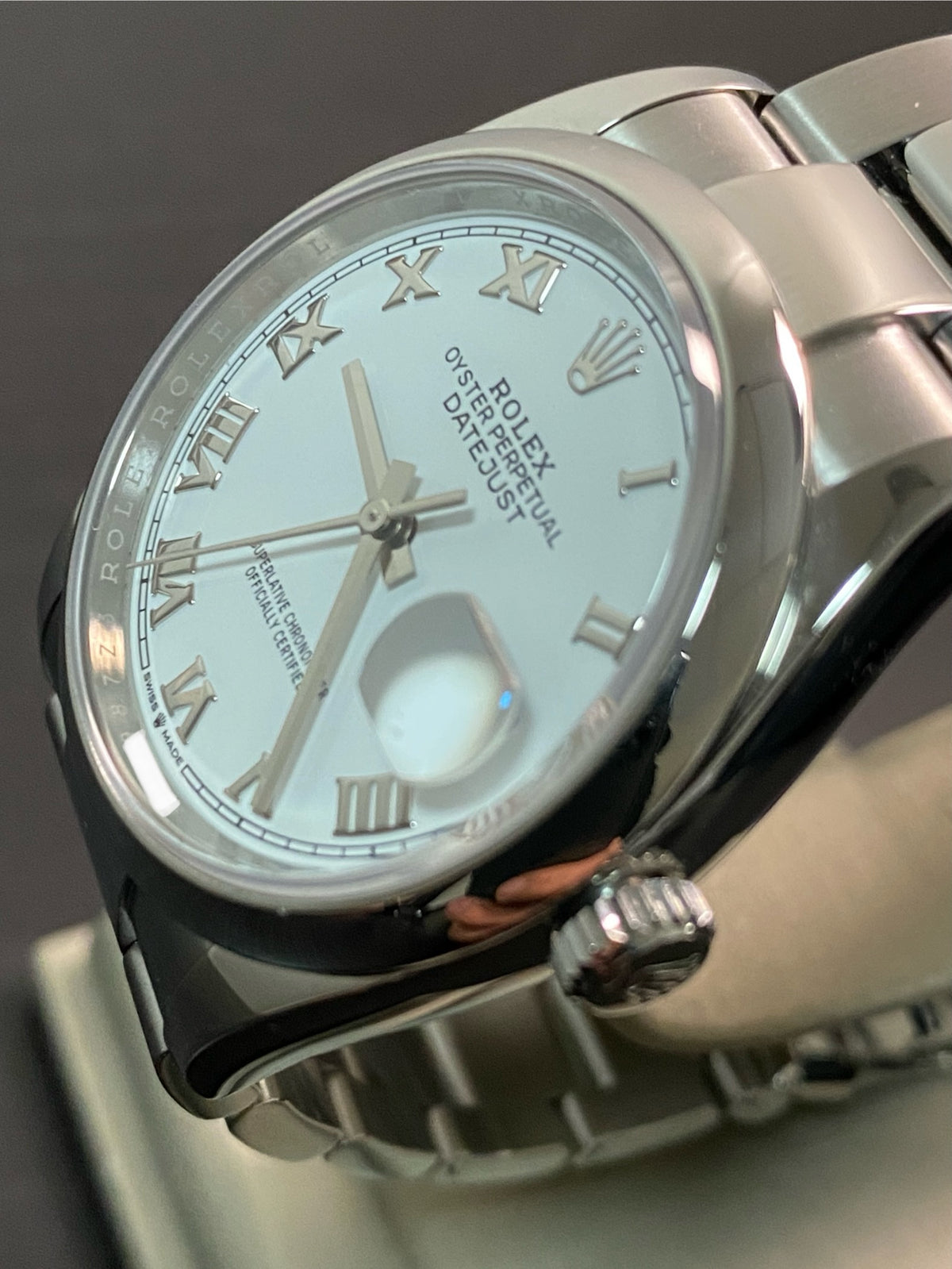 Rolex Steel Datejust 36 - 2023 - Domed Bezel - White Roman Dial - Oyster Bracelet - 126200 *FULL SET*