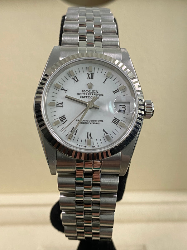 Rolex Steel Datejust 31 - 1998 - White Roman Dial - Jubilee Bracelet - 68274