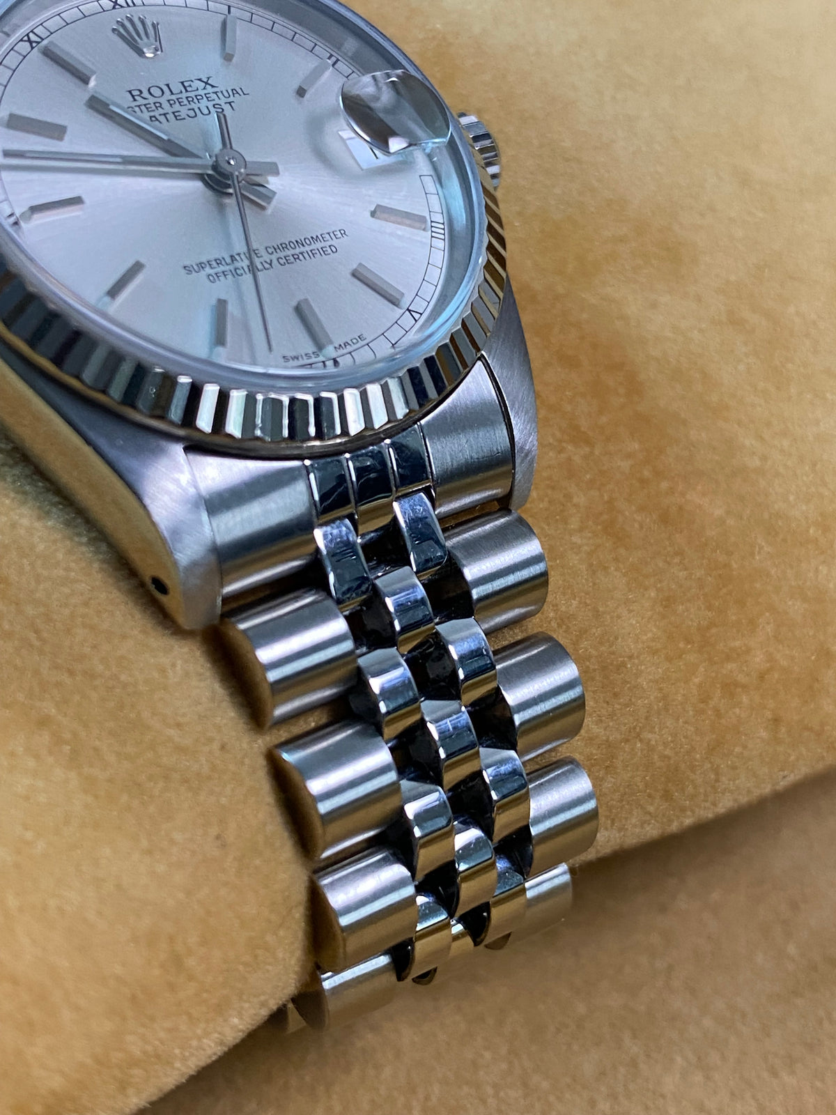 Rolex Steel Datejust 31 - 1986 - Fluted Bezel - Silver Index Dial - Jubilee Bracelet - 68274
