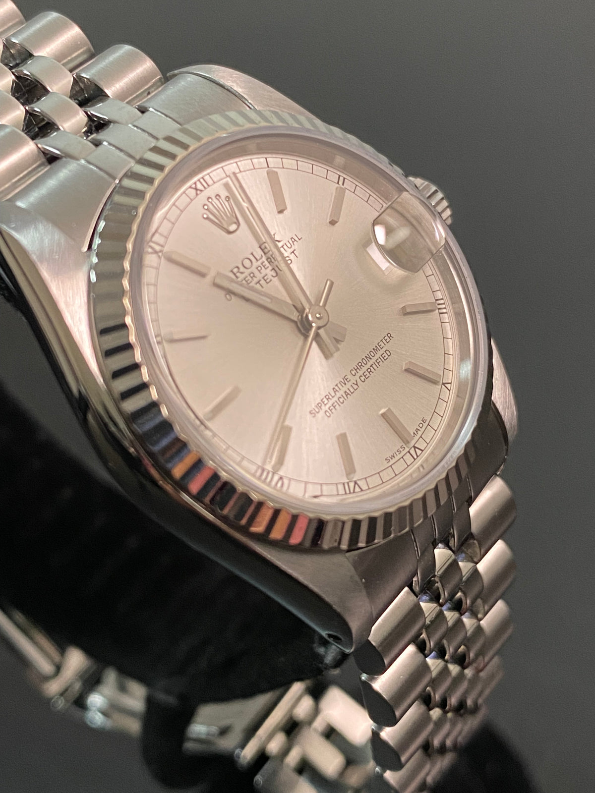 Rolex Steel Datejust 31 - 1986 - Fluted Bezel - Silver Index Dial - Jubilee Bracelet - 68274