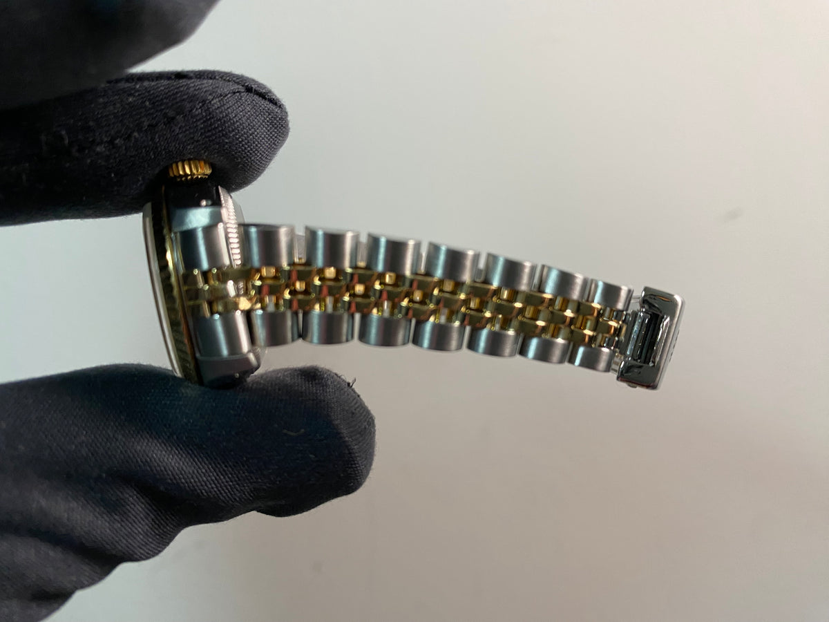 Rolex Steel & Yellow Gold Lady-Datejust - 1987 - Fluted Bezel - Champagne Index Dial - Jubilee Bracelet - 69173