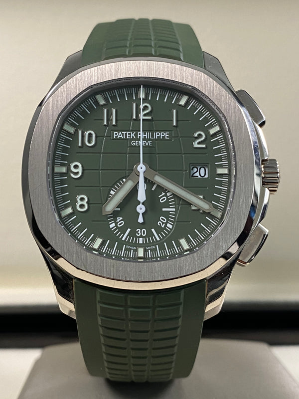Patek Philippe Aquanaut White Gold - 2024 - Khaki Green Dial - 5968G *UNPOLISHED*
