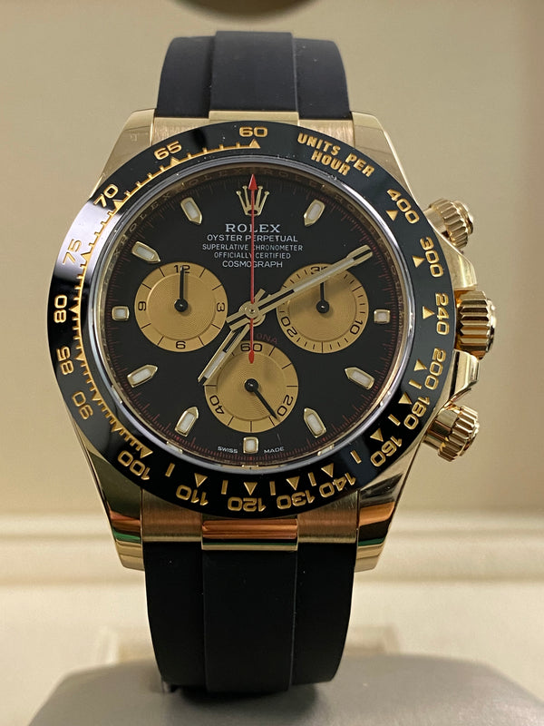 Rolex Yellow Gold Cosmograph Daytona - 2023 - "Paul Newman" - Oysterflex - 116518LN *FULL SET*