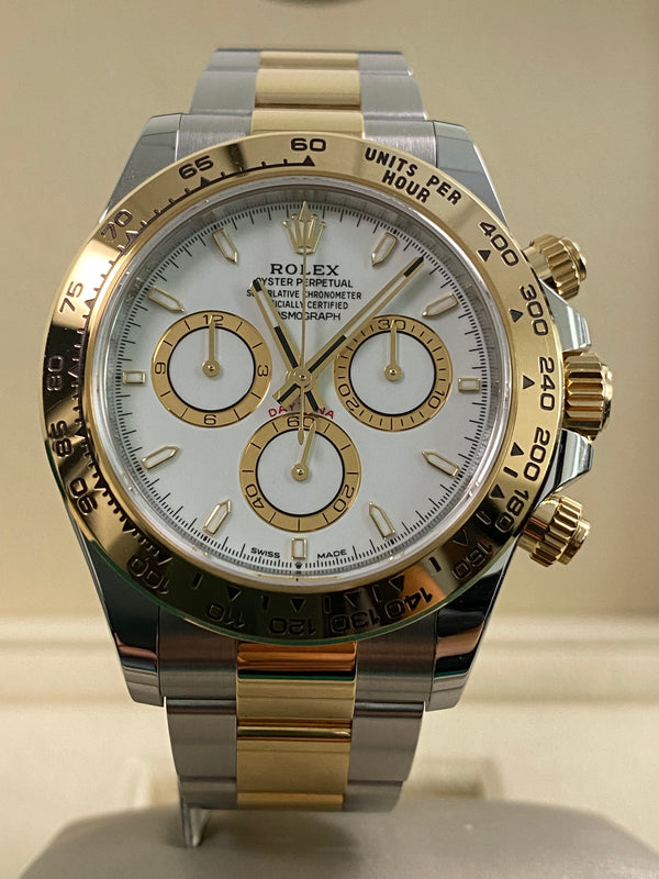 Rolex Yellow Gold Rolesor Cosmograph Daytona - 2024 - White Dial - 126503 *FULL SET*