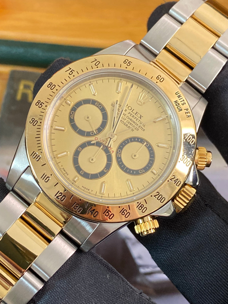 Rolex Steel & Yellow Gold Cosmograph Daytona - W serial - Zenith Dial - 16523