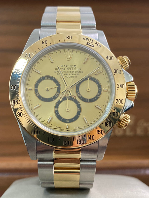 Rolex Steel & Yellow Gold Cosmograph Daytona - W serial - Zenith Dial - 16523
