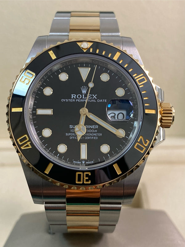 Rolex Steel & Yellow Gold Submariner Date - 2020 - Black Bezel - Black Dial - 126613LN *FULL SET*