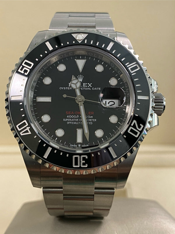 Rolex Sea-Dweller - 2018 - Black Dial Red Letters- 126600 *FULL STICKERS*