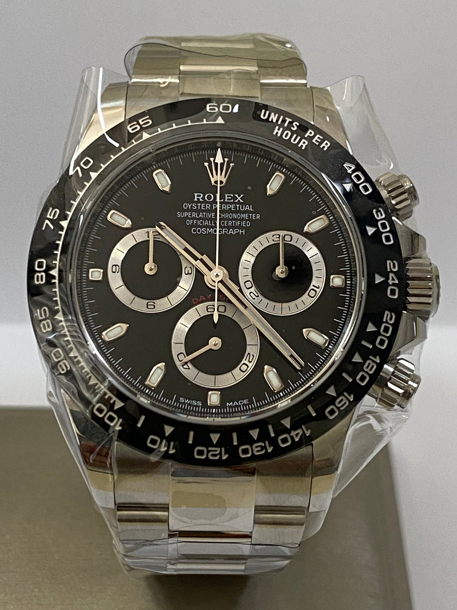 Rolex Steel Cosmograph Daytona 40 - 2023 - Black Index Dial - 116500LN