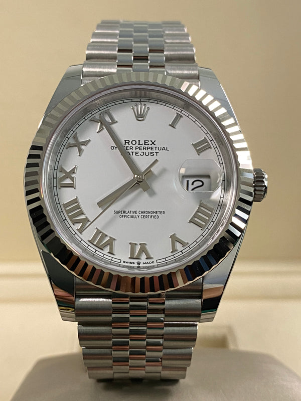 Rolex Datejust 41 - 2025 - White Roman Dial - Jubilee Bracelet - 126334 *FULL SET*