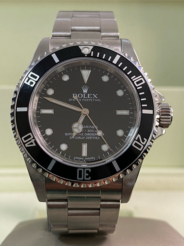 Rolex Steel No Date Submariner - 2011 - Pre Ceramic Bezel - Black Dial - 14060M *FULL SET*