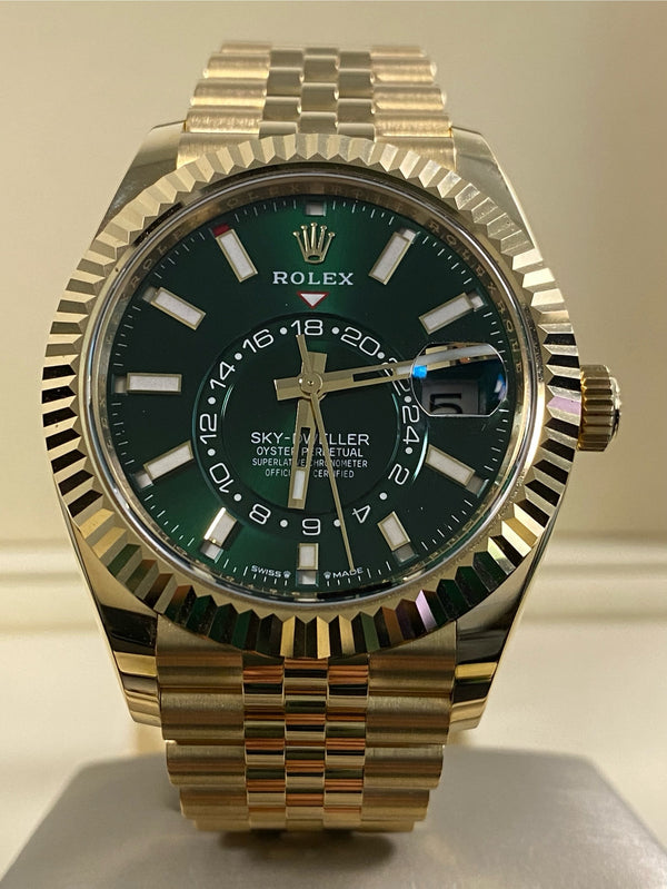 Rolex Sky-Dweller - 2025 - Green Index Dial - Jubilee Bracelet - 336938 *FULL SET*