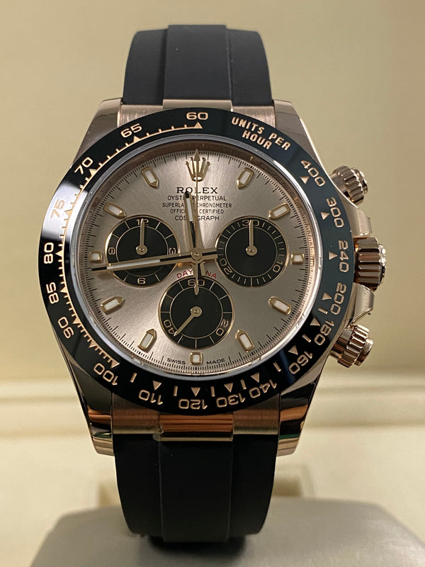 Rolex Everose Gold Cosmograph Daytona - 2022 - Sundust Dial - 116515LN *FULL SET*