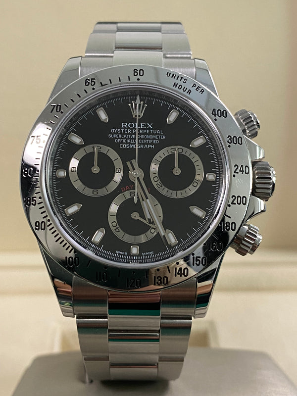 Rolex Cosmograph Daytona - 2016 - Black Dial - 116520 *FULL SET*