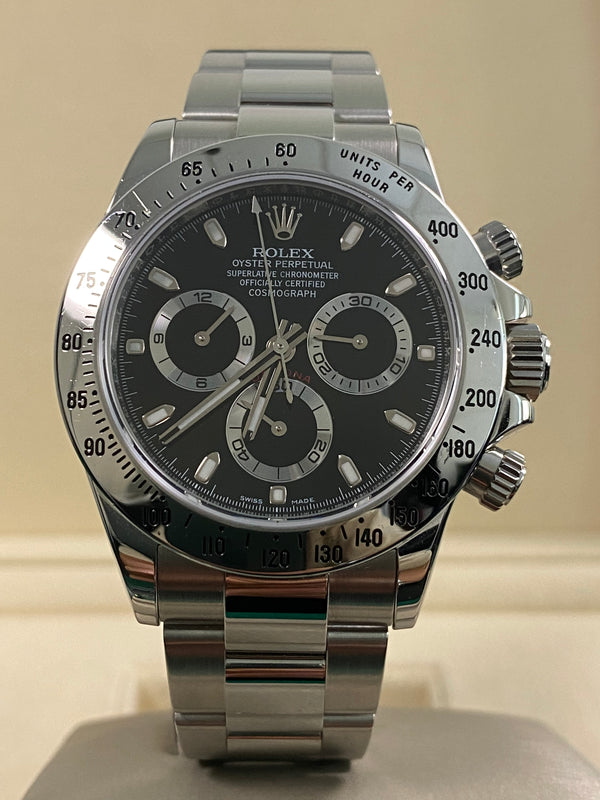 Rolex Cosmograph Daytona - 2015 - Black Dial - 116520 *FULL SET*
