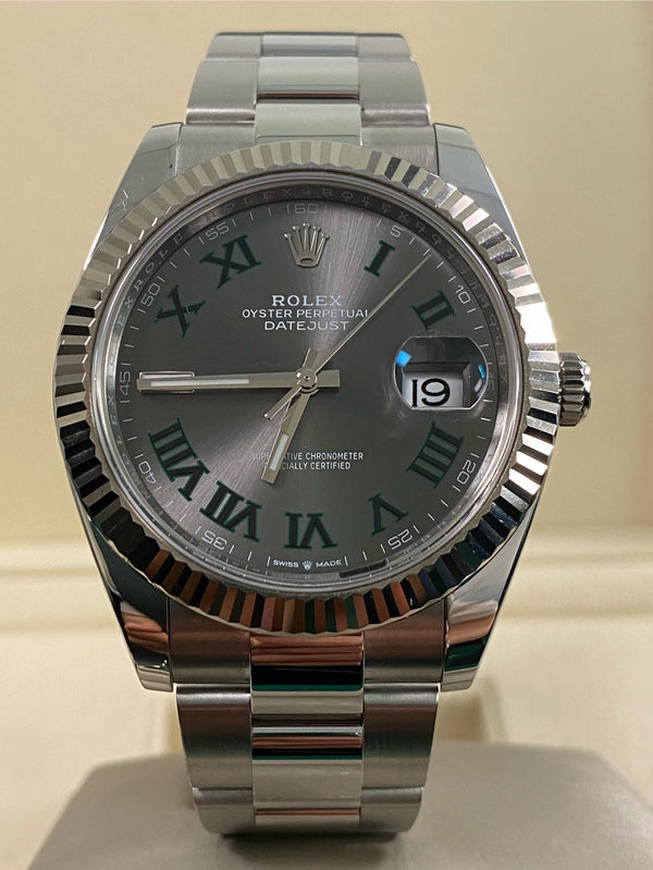 Rolex Datejust 41 - 2023 - "Wimbledon" Dial - Oyster Bracelet - 126334 *FULL SET*