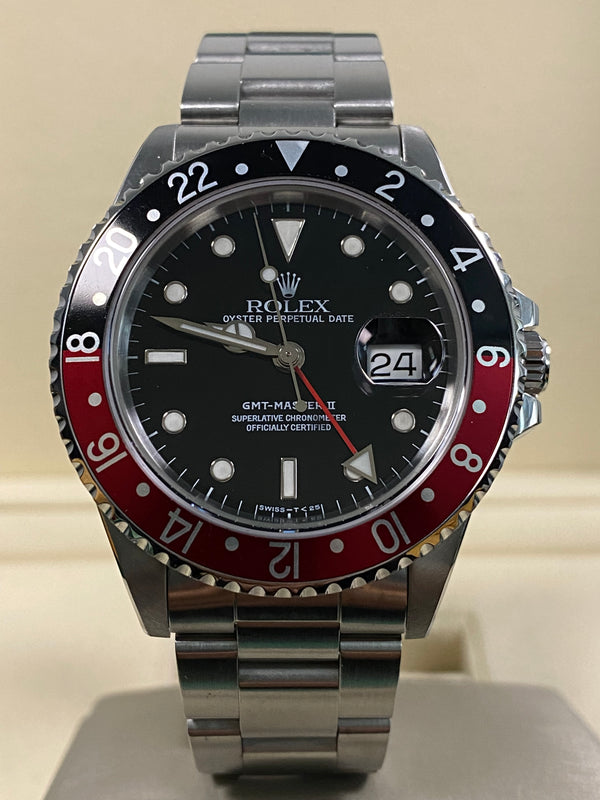 Rolex GMT-Master II - 1991 - "Coke" - Oyster Bracelet - 16710 *Rolex Service Card*