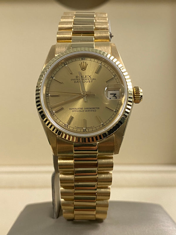 Rolex Datejust 31 - 1967 - Champagne Index Dial - President Bracelet - 6827