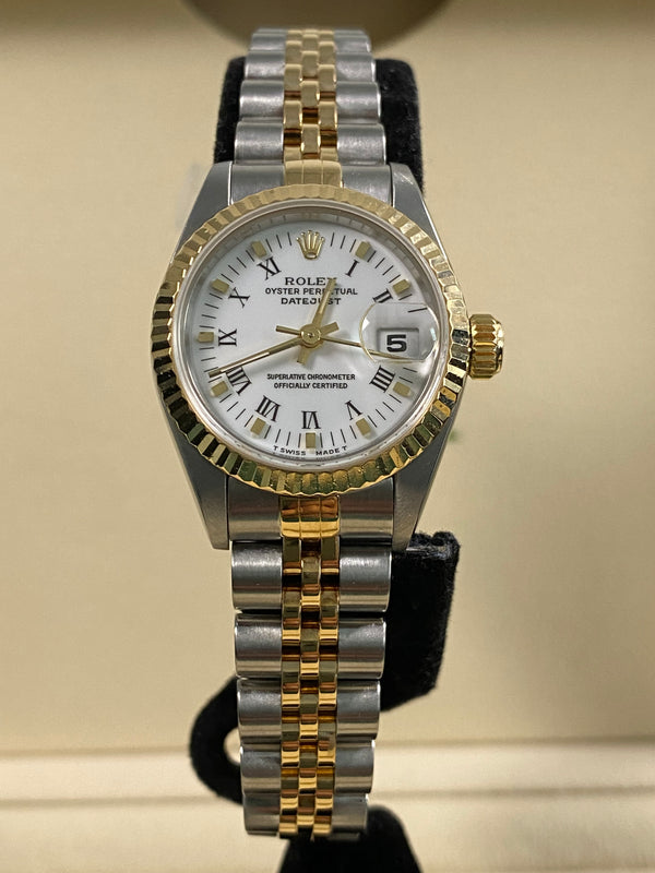 Rolex Lady-Datejust - 1994 - White Roman Dial - 69173 *FULL SET*