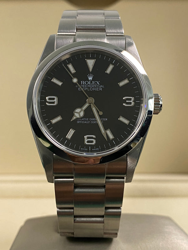 Rolex Explorer - 2005  - 369 Black Dial - 114270 *FULL SET*