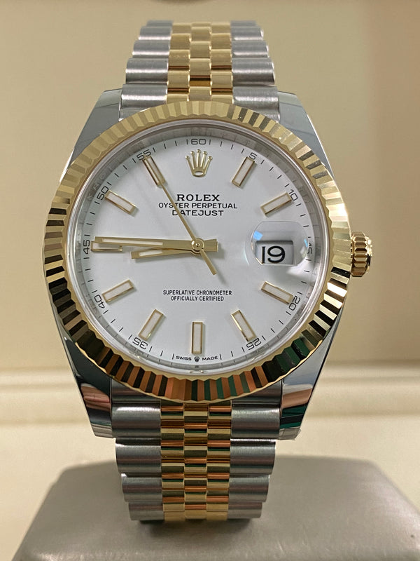 Rolex Datejust 41 - 2025 - White Index Dial - Jubilee Bracelet - 126333 *FULL SET*