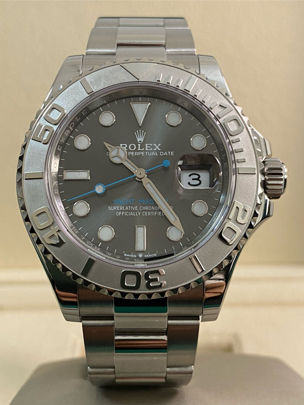 Rolex Steel & Platinum Yacht-Master 40 - 2024- Rhodium Dial - Platinum Bezel - 126622 *FULL SET*