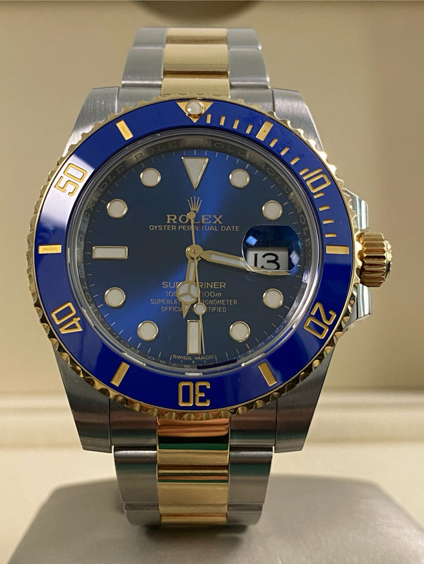 Rolex Submariner Date - 2018 - "Bluesy" - 116613LB *FULL SET*
