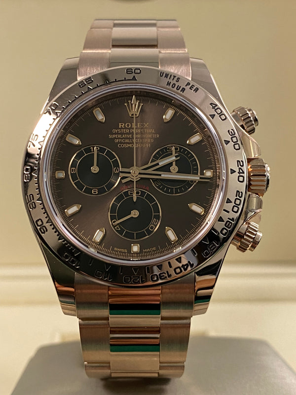 Rolex Cosmograph Daytona - 2021 - Chocolate Index Dial - 116505 *FULL SET*