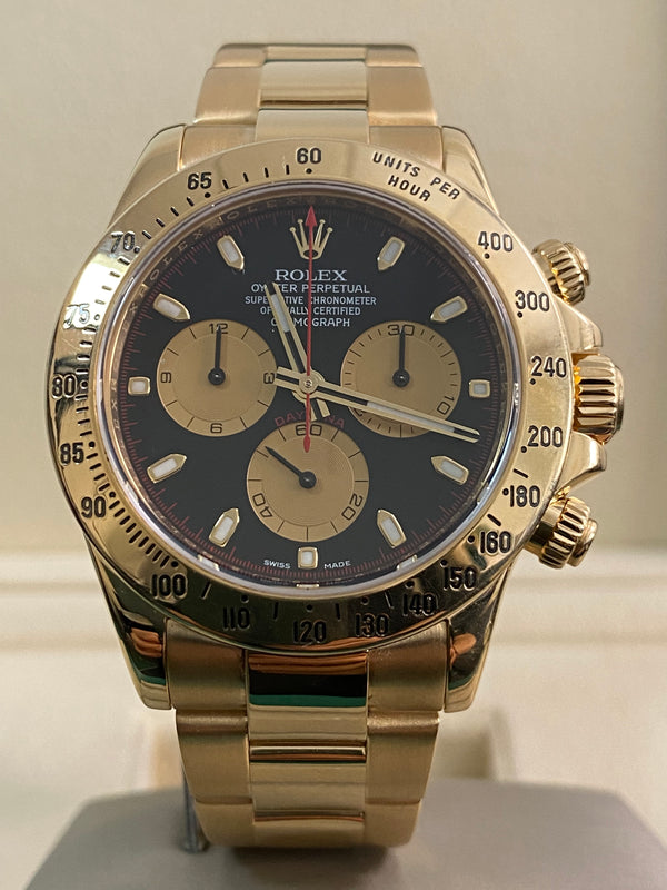 Rolex Yellow Gold Cosmograph Daytona - 2016 - "Paul Newman" Dial - 116528 *FULL SET*